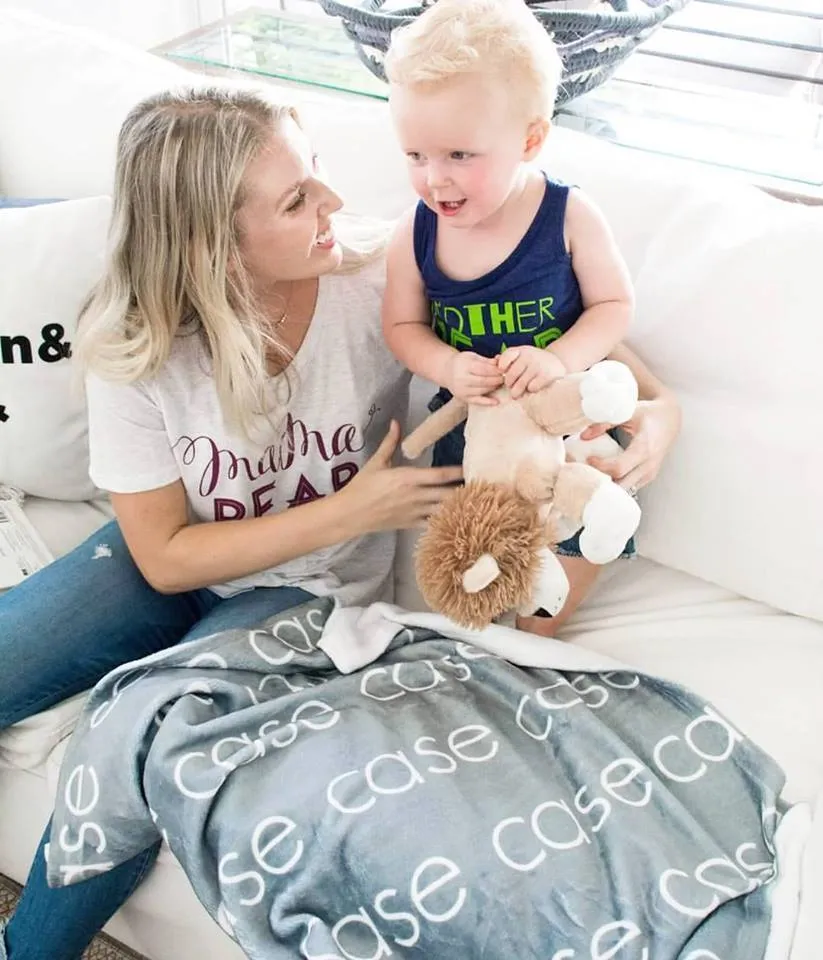 PERSONALIZED NAME BLANKET - LIGHT (ALL COLOR OPTIONS)