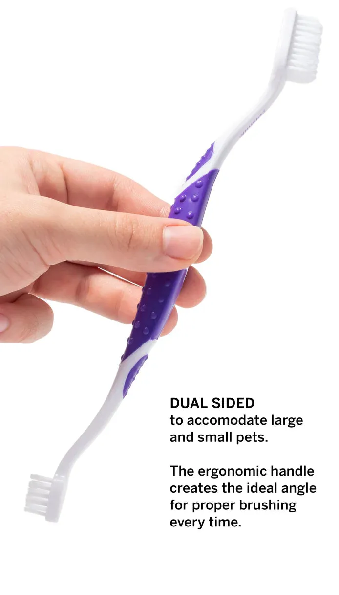 PetSmile Professional Pet Toothbrush With Patented 45° Dual-Ended Brush Head