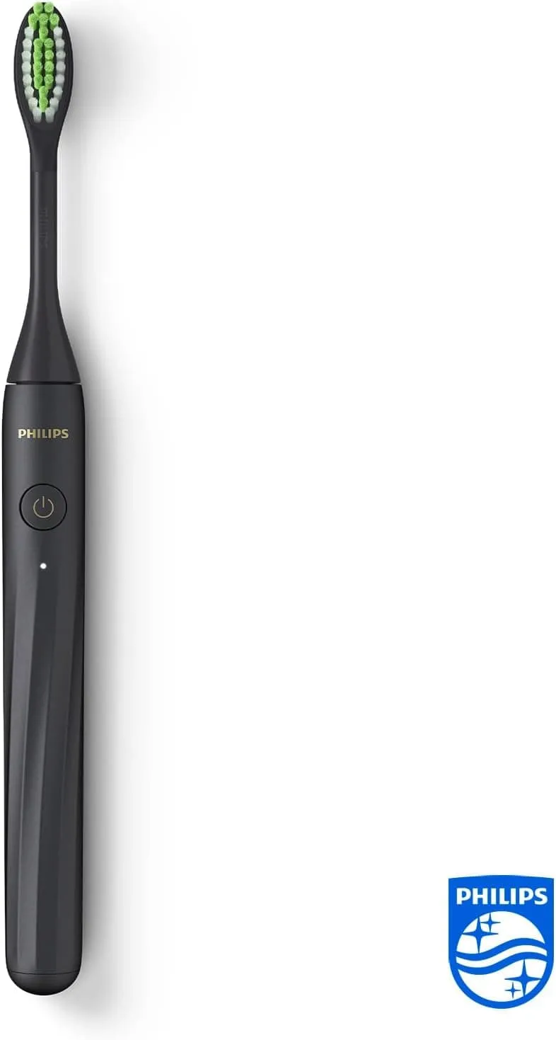 Philips One Rechargeable Toothbrush - Electric Toothbrush in Shadow Black (Model HY1200/26)