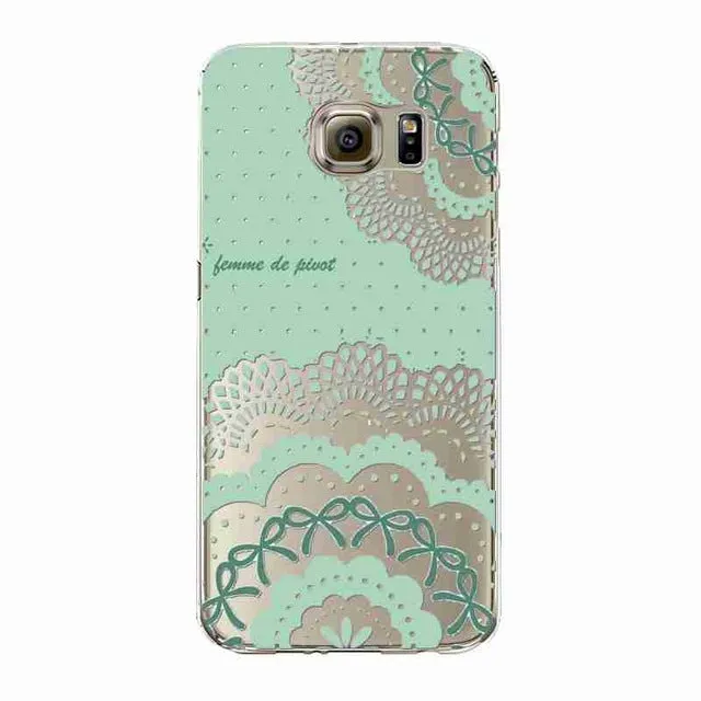 Phone Case For Samsung Galaxy S5/6 S6Edge Beautiful Dandelion Balloons Peacock Fruit Soft TPU Back Cover Skin Shell Capa Celular