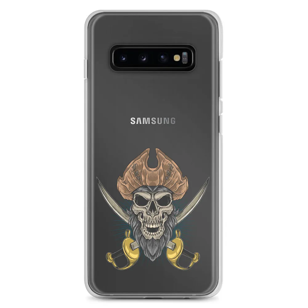 Pirate skull in front of crossed sabers Samsung Case