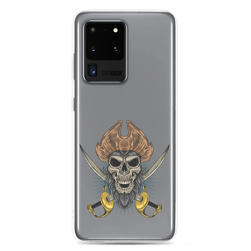 Pirate skull in front of crossed sabers Samsung Case