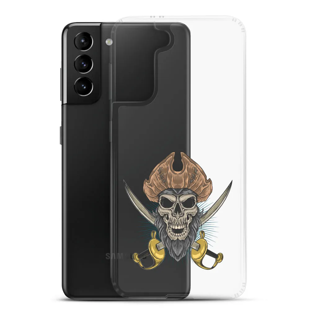 Pirate skull in front of crossed sabers Samsung Case