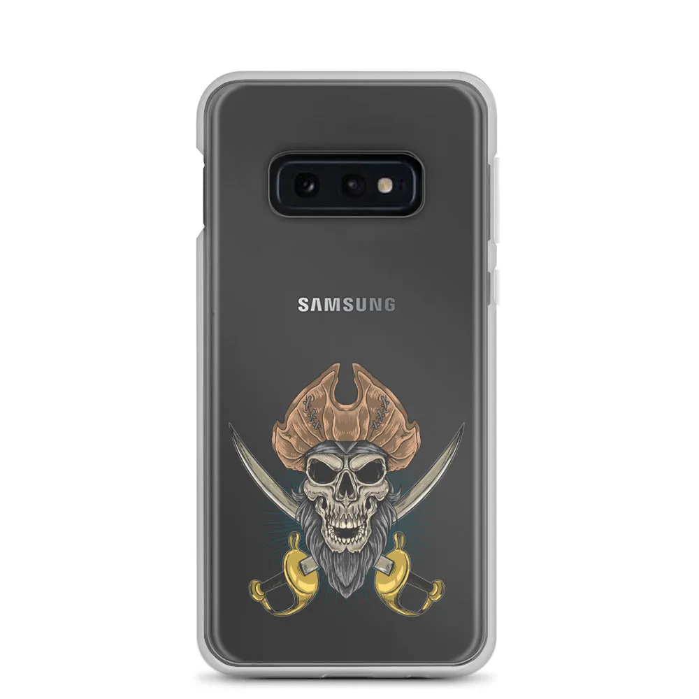 Pirate skull in front of crossed sabers Samsung Case