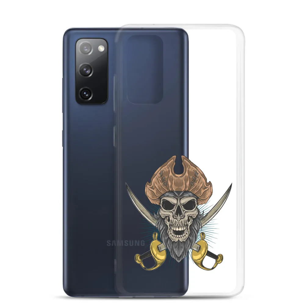 Pirate skull in front of crossed sabers Samsung Case