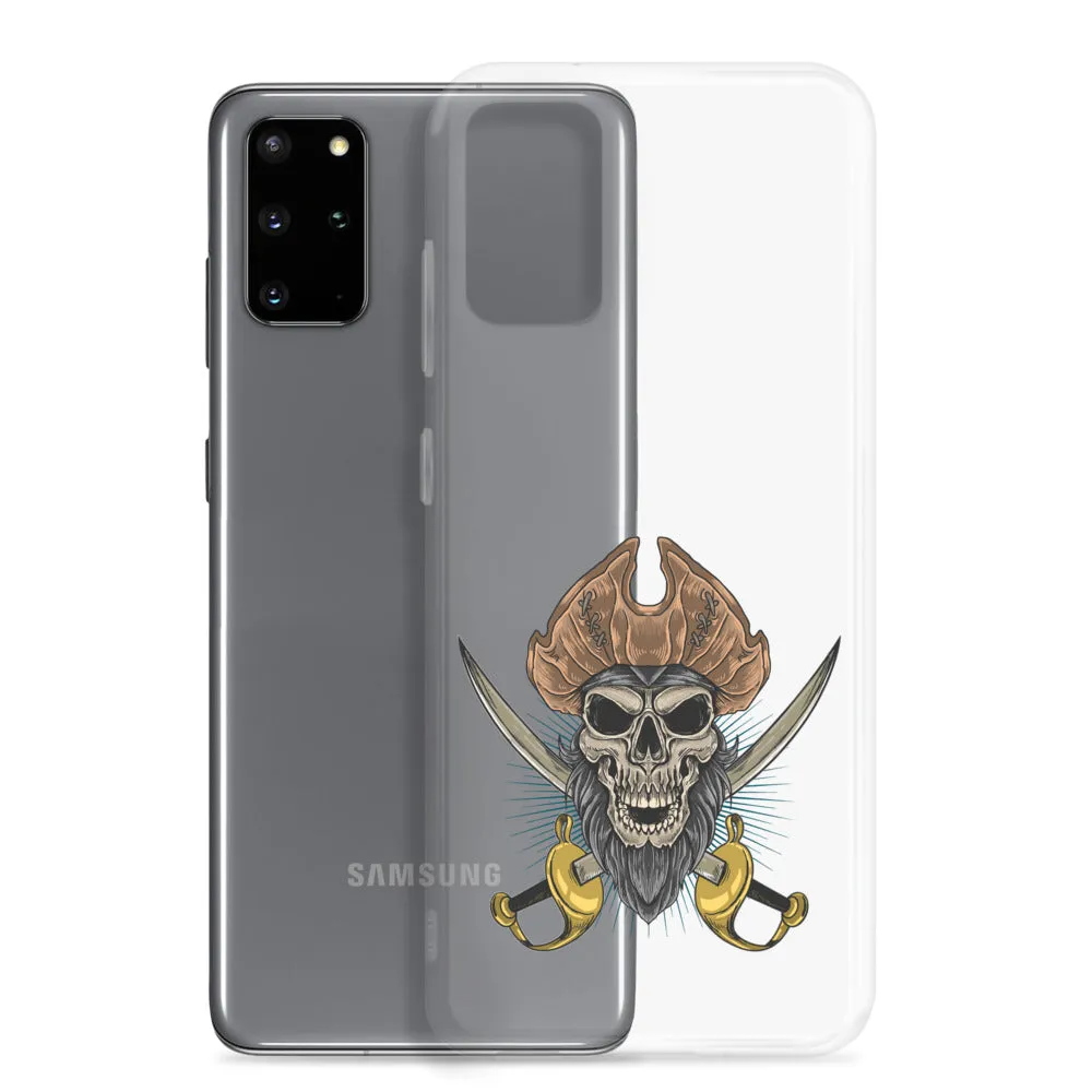 Pirate skull in front of crossed sabers Samsung Case