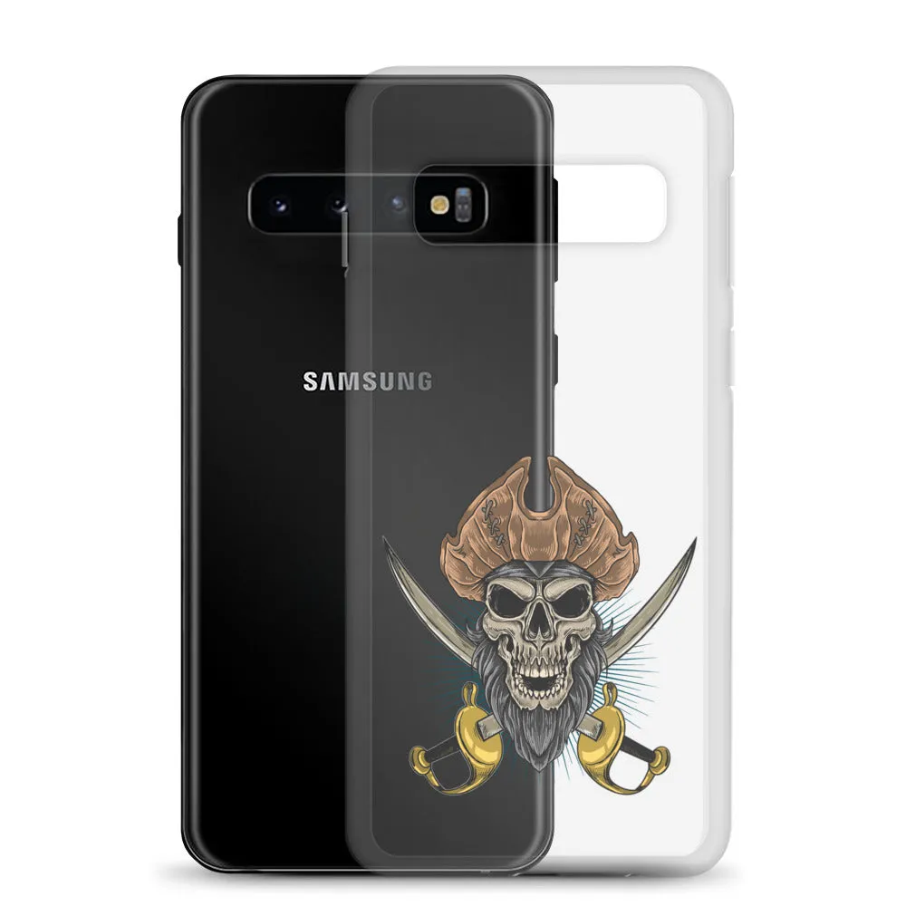 Pirate skull in front of crossed sabers Samsung Case