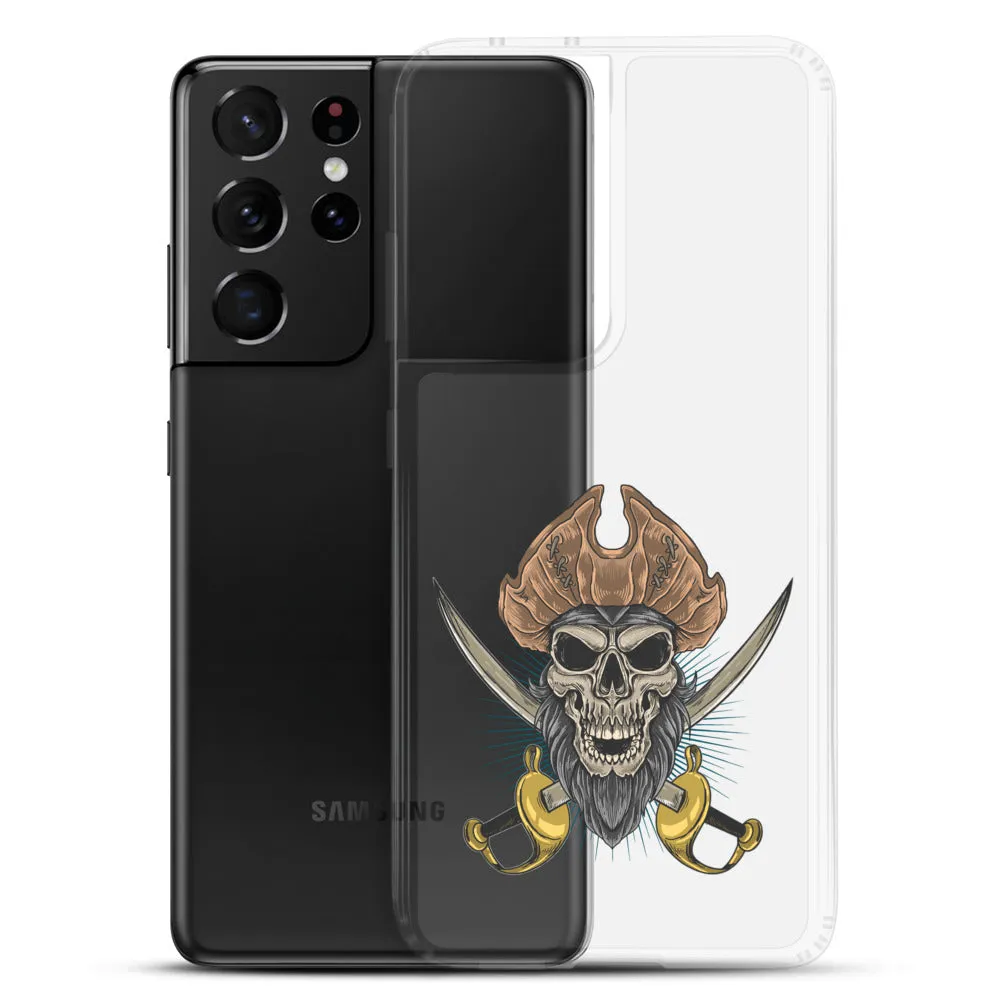 Pirate skull in front of crossed sabers Samsung Case