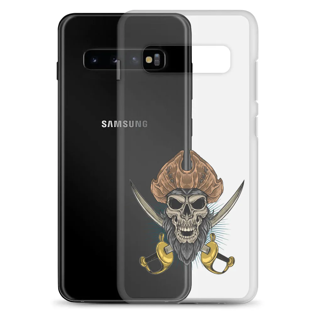 Pirate skull in front of crossed sabers Samsung Case