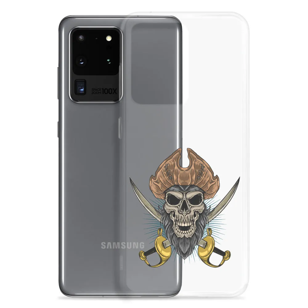 Pirate skull in front of crossed sabers Samsung Case