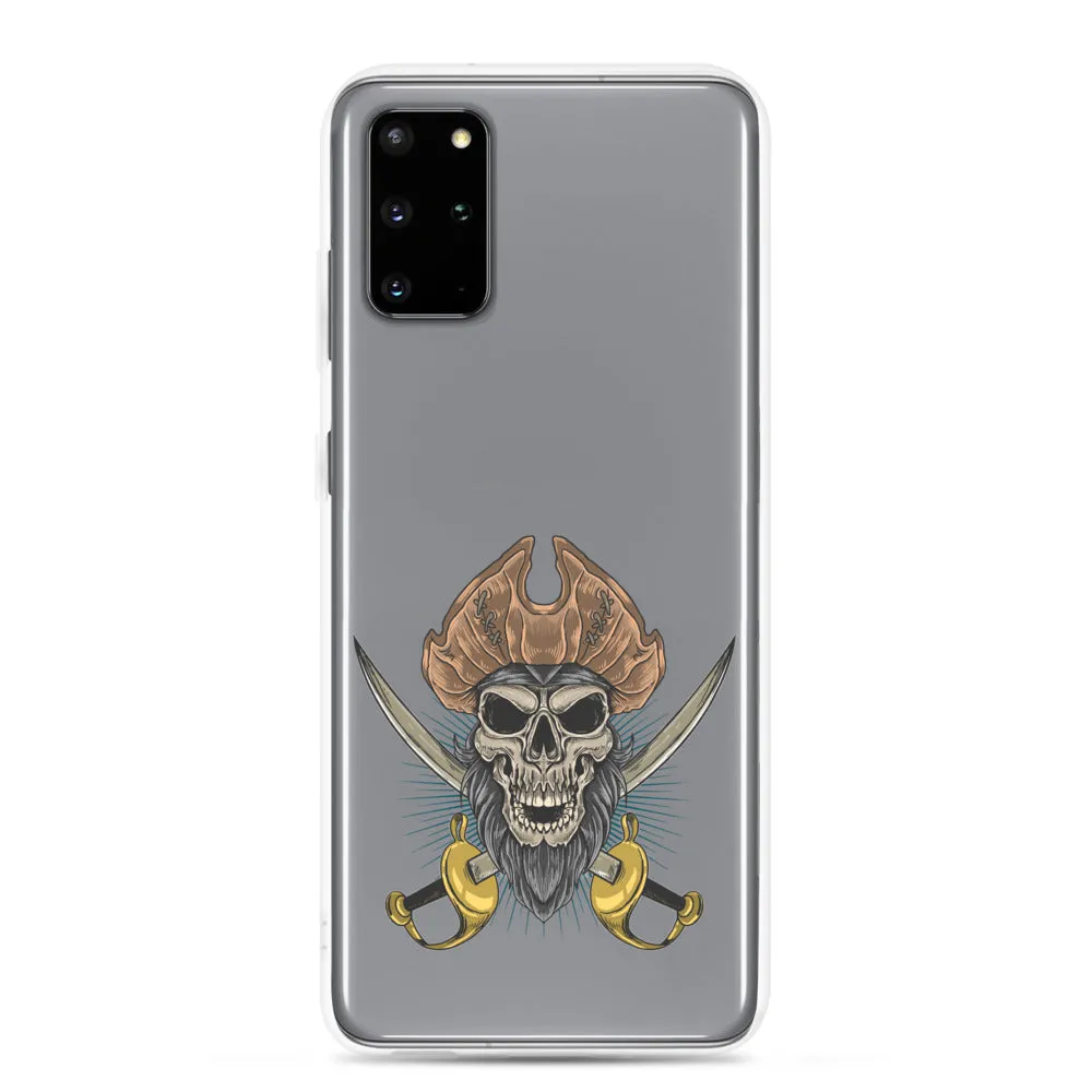 Pirate skull in front of crossed sabers Samsung Case