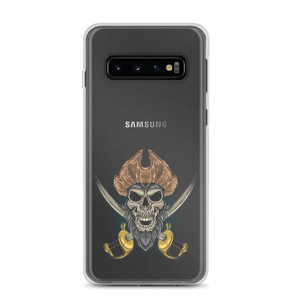 Pirate skull in front of crossed sabers Samsung Case