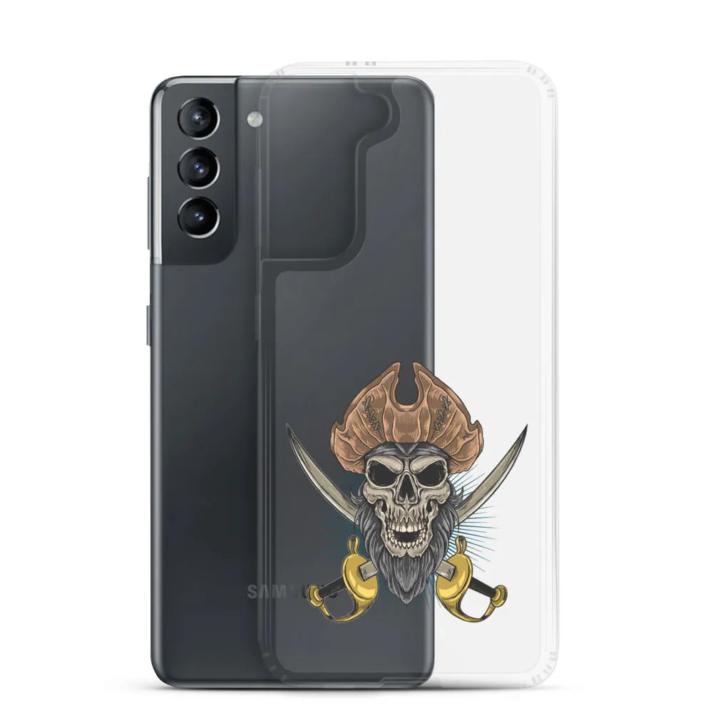 Pirate skull in front of crossed sabers Samsung Case