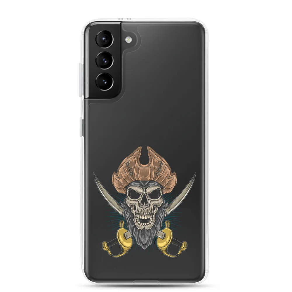 Pirate skull in front of crossed sabers Samsung Case