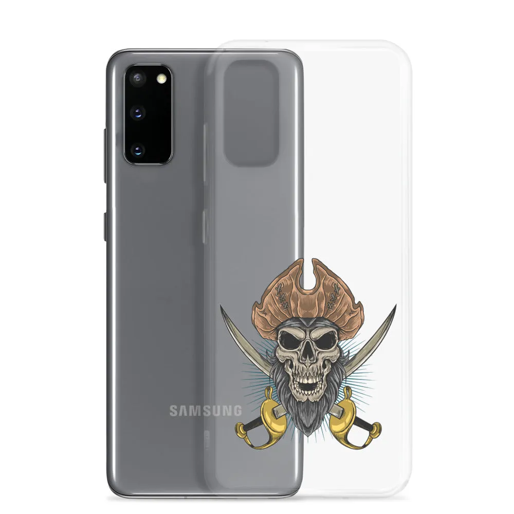 Pirate skull in front of crossed sabers Samsung Case