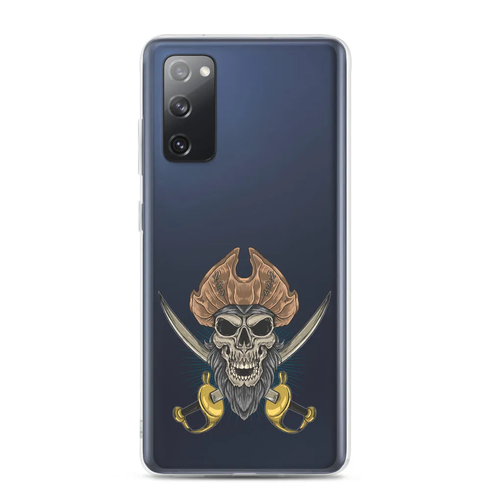 Pirate skull in front of crossed sabers Samsung Case