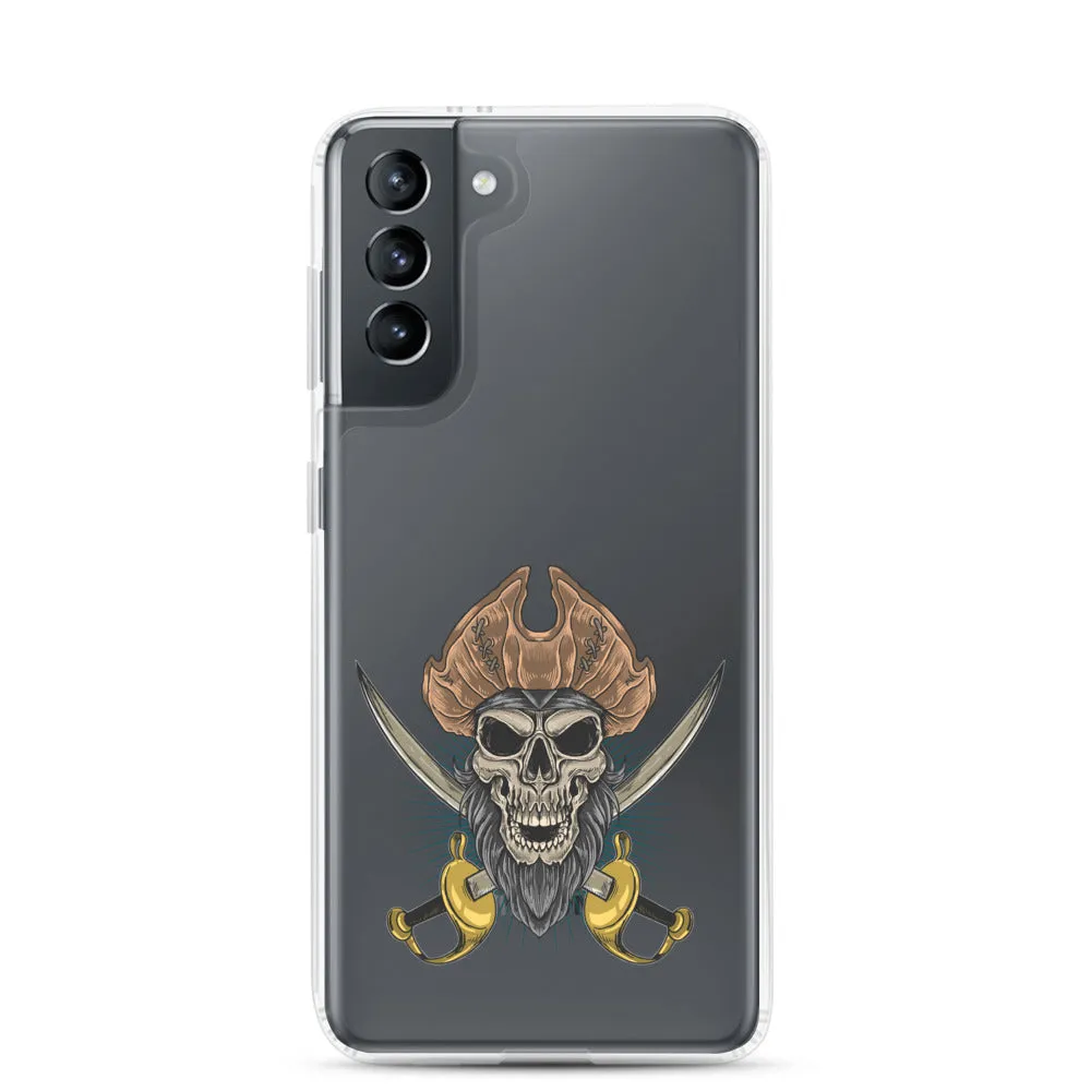 Pirate skull in front of crossed sabers Samsung Case