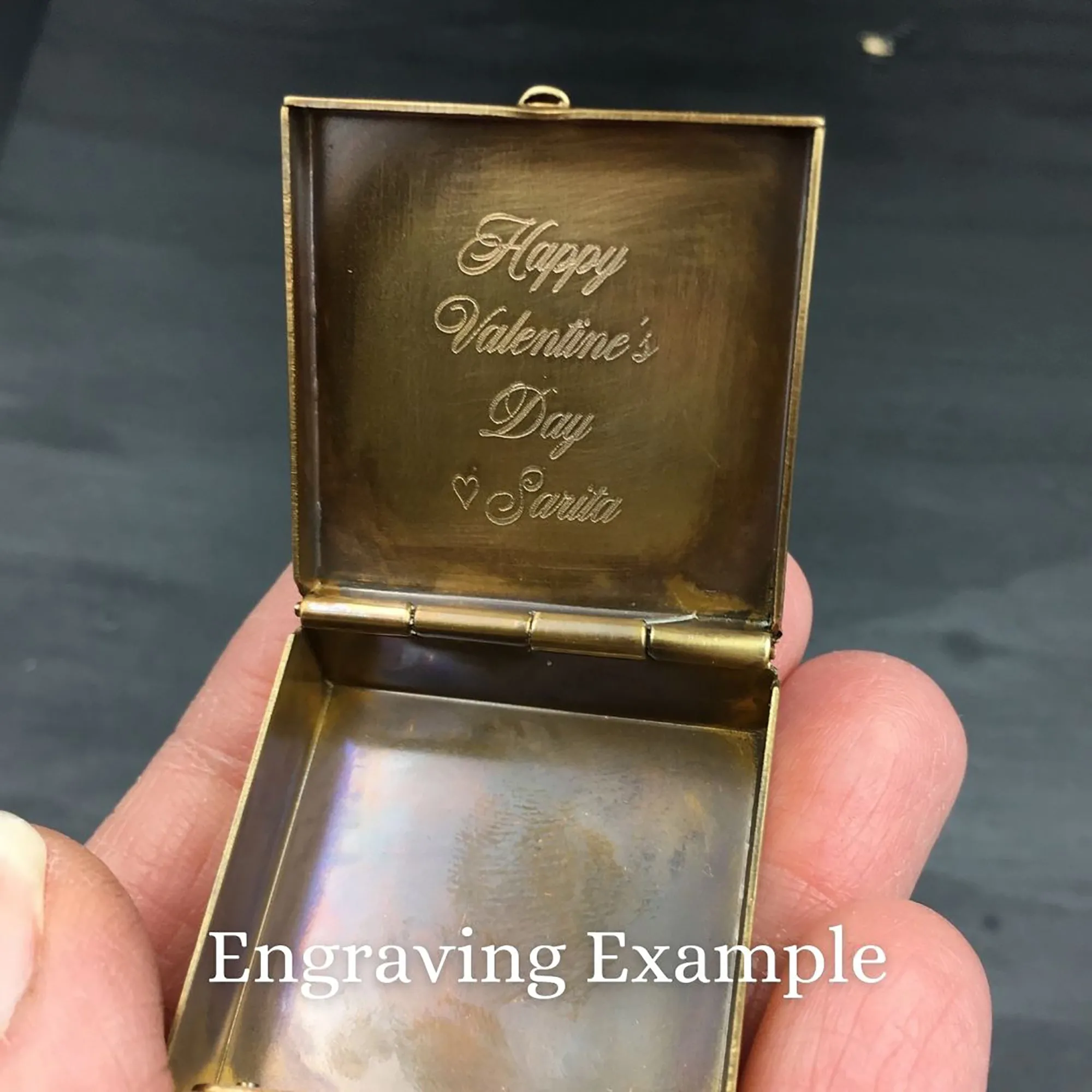 Plain Brass Pill Box with Your Choice of Engraving or No Engraving