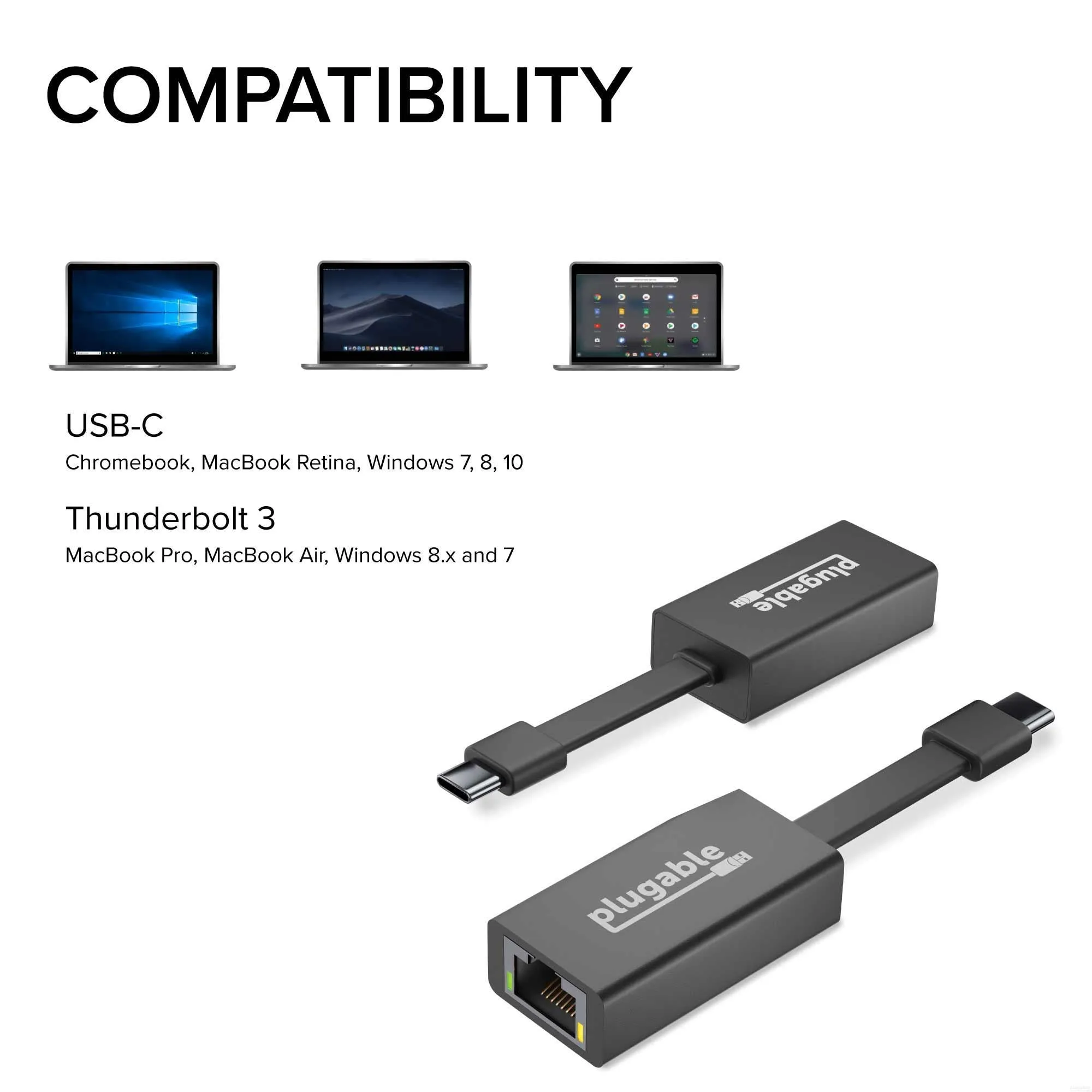 Plugable USB-C to Gigabit Ethernet Adapter