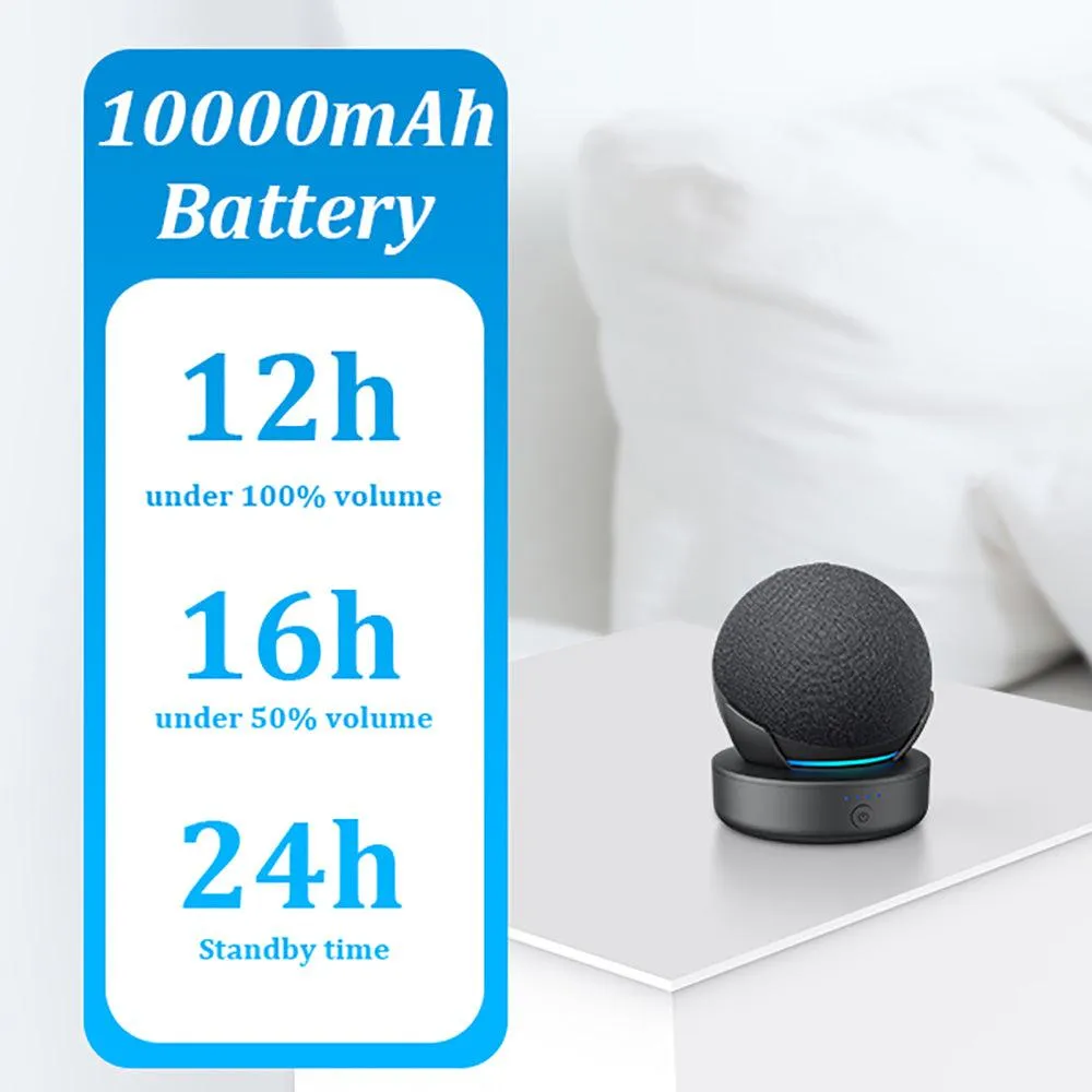 Portable Battery Base for Echo Dot (4th Gen)