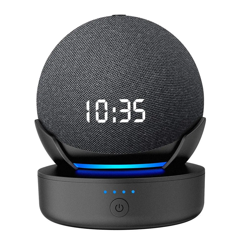 Portable Battery Base for Echo Dot (4th Gen)