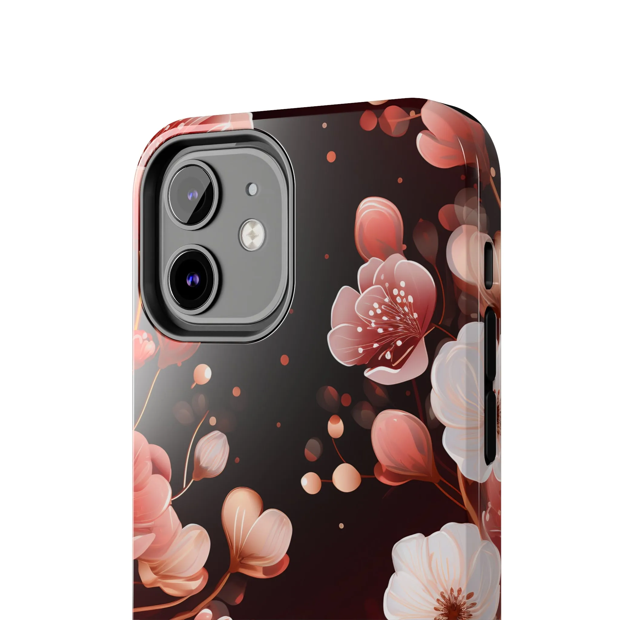 Pretty Pink Flowers Pattern Design Tough Phone Case compatible with a large variety of iPhone models, Gift, Phone Case