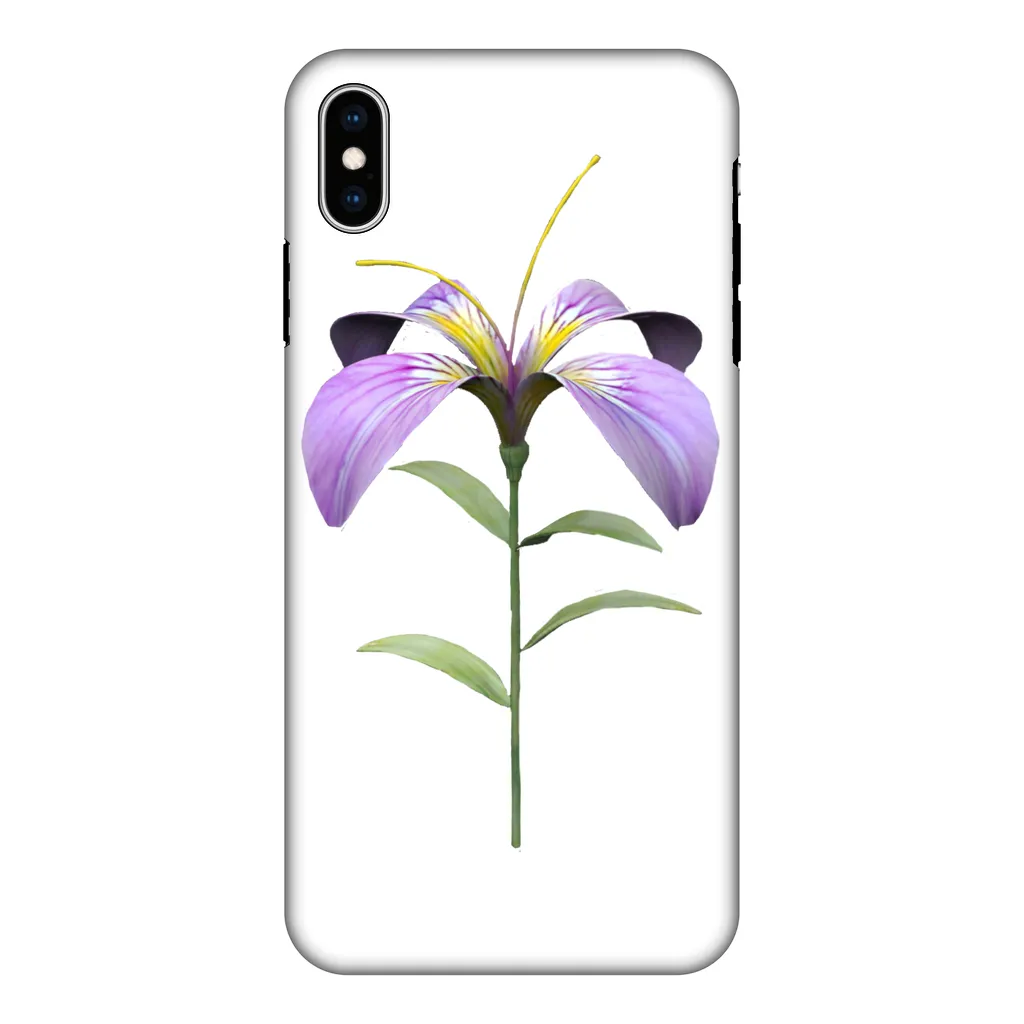 PurpleFlower2 Fully Printed Tough Phone Case