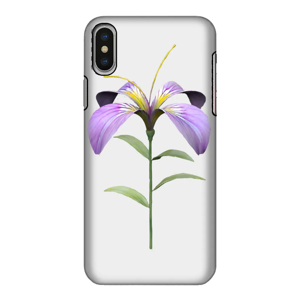 PurpleFlower2 Fully Printed Tough Phone Case