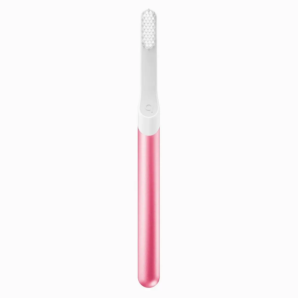 quip Metal Electric Toothbrush Starter Kit - 2-Minute Timer   Travel Case - Pink