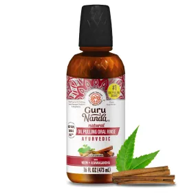 Refill Size - Coconut & Cinnamon Oil Pulling Flavor   Neem & Ashwagandha - 16oz