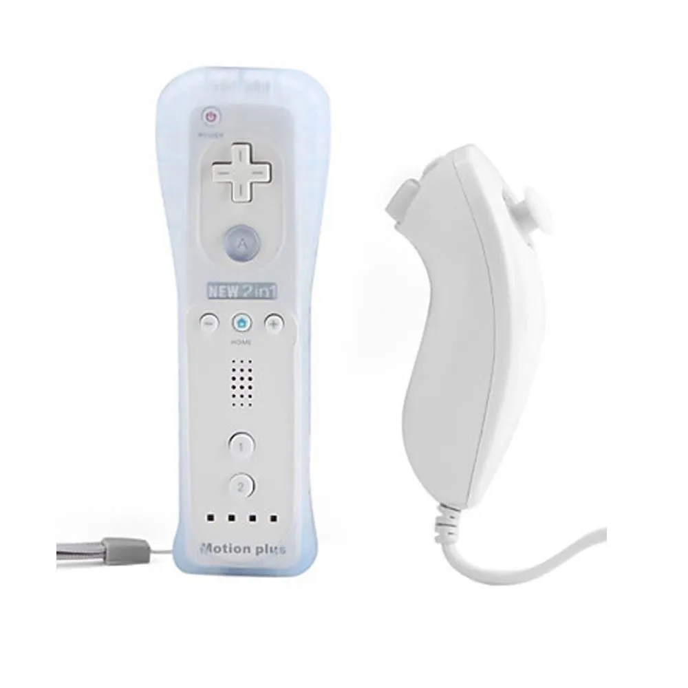 Remote Plus Built-In Motion Plus Nunchuk Silicone Case for Wii - Blue