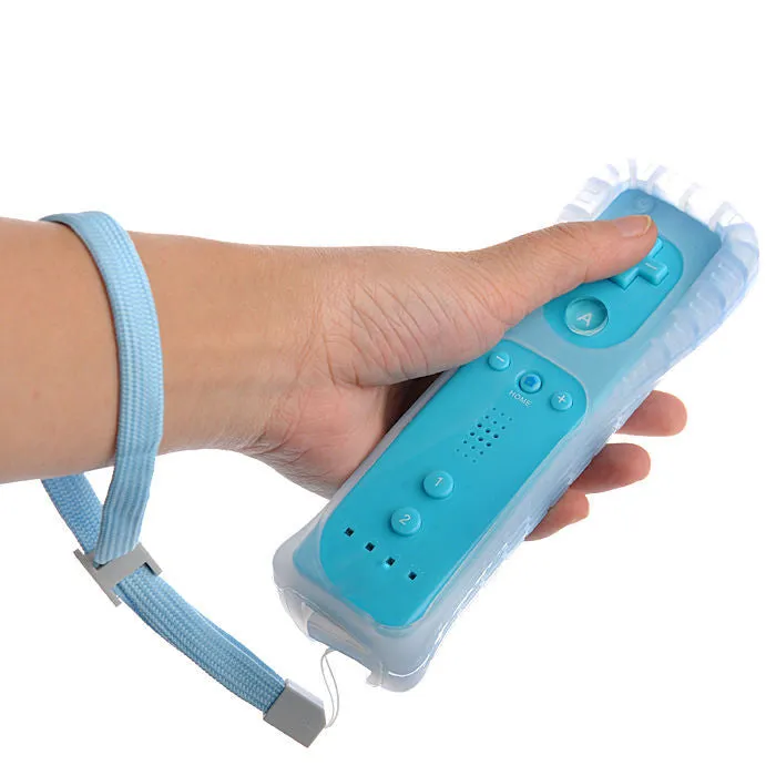 Remote Plus Built-In Motion Plus Nunchuk Silicone Case for Wii - Blue