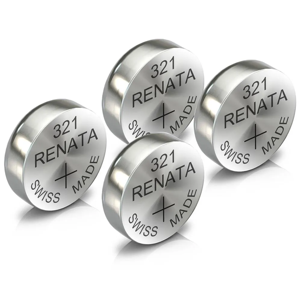 Renata 321 Watch Battery Swiss Made Silver Coin SR616SW 1.55V All Pack