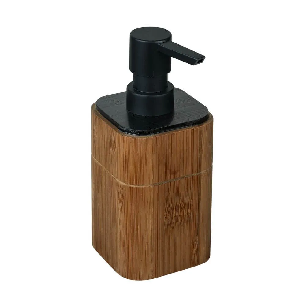 Serro Soap Dispenser Bamboo and Black