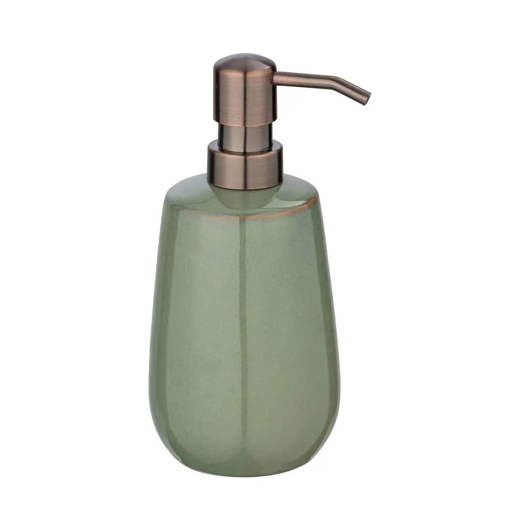 Sirmione Ceramic Soap Dispenser Reactive Green