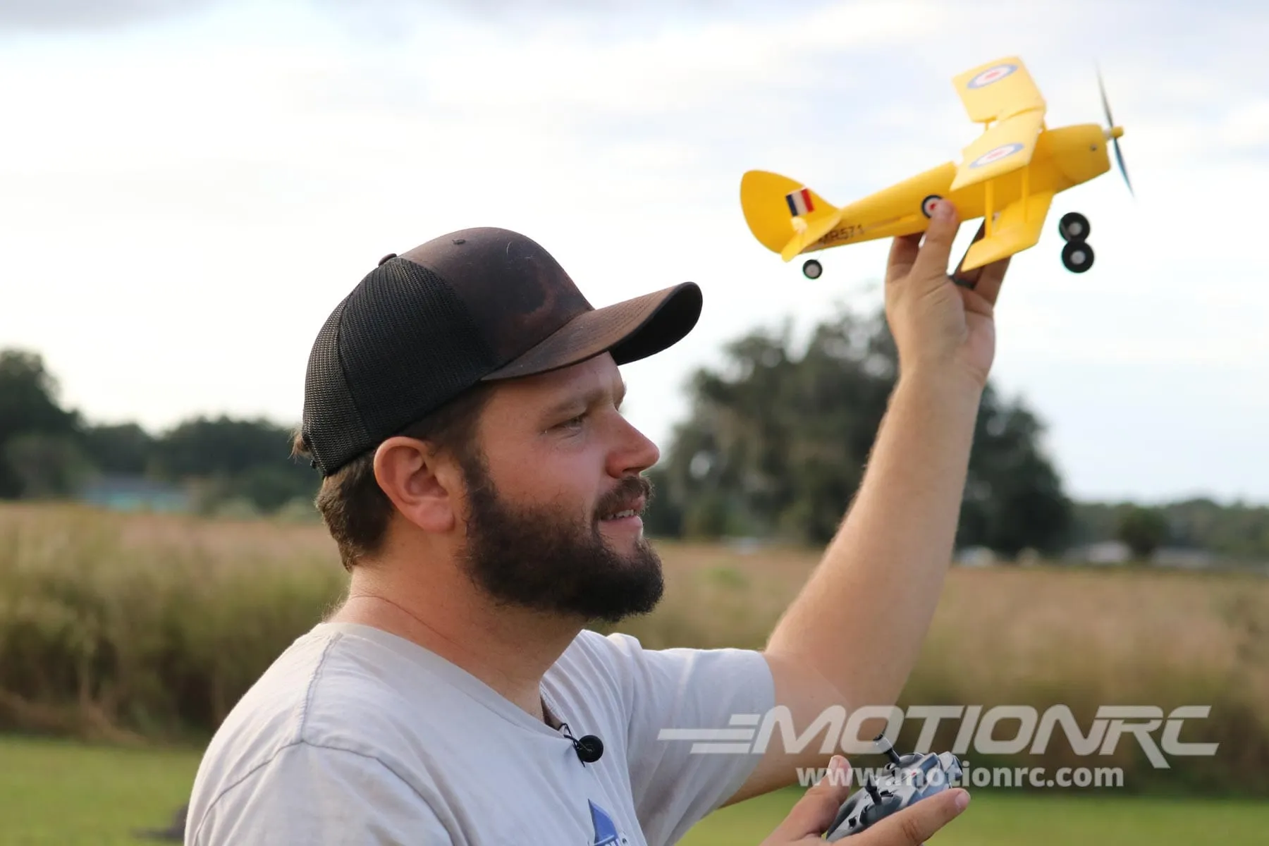 Skynetic Tiger Moth EPP with Gyro 360mm (14.1") Wingspan - RTF