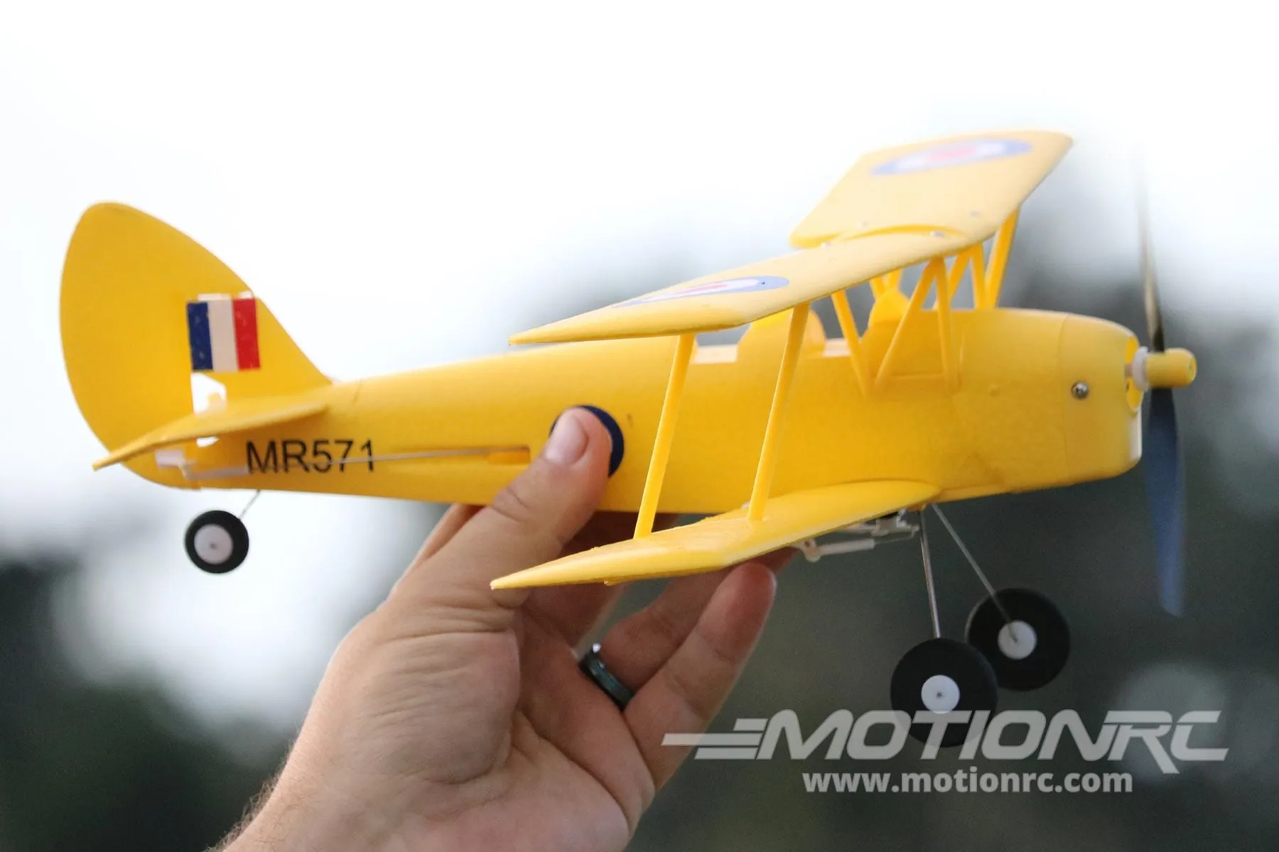 Skynetic Tiger Moth EPP with Gyro 360mm (14.1") Wingspan - RTF