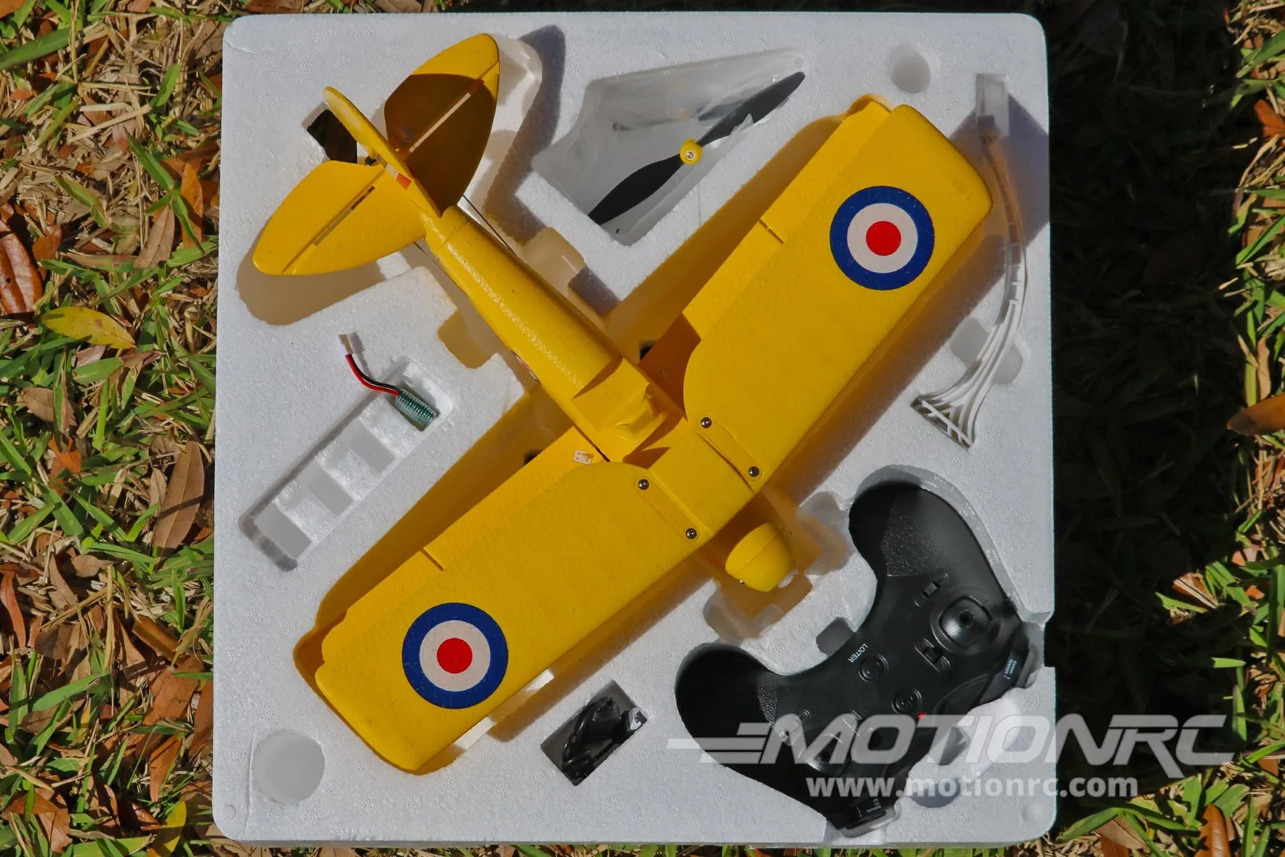 Skynetic Tiger Moth EPP with Gyro 360mm (14.1") Wingspan - RTF