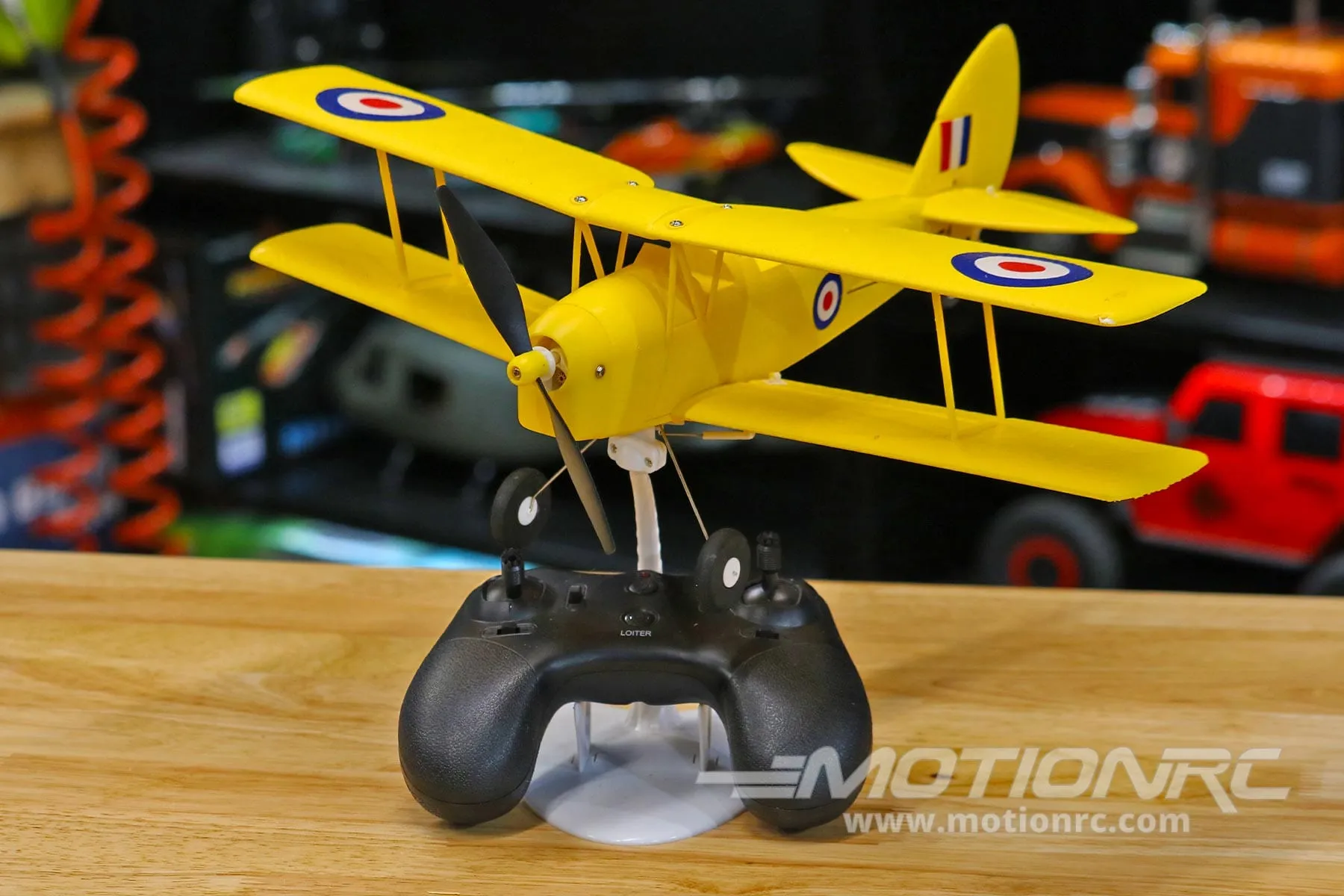 Skynetic Tiger Moth EPP with Gyro 360mm (14.1") Wingspan - RTF