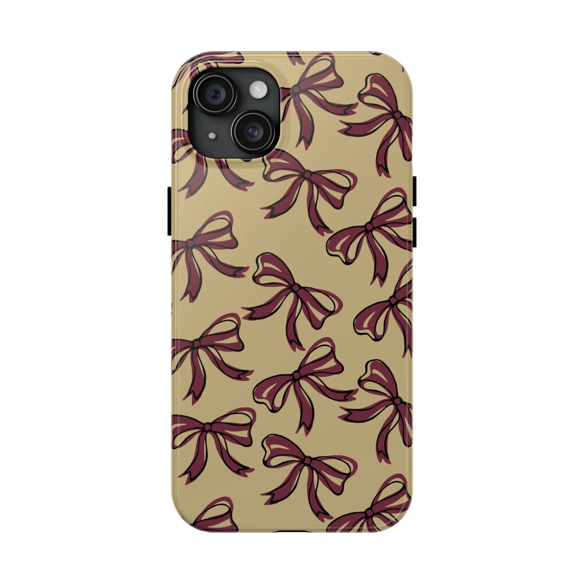 Small Bow FSU Phone Case - Gold