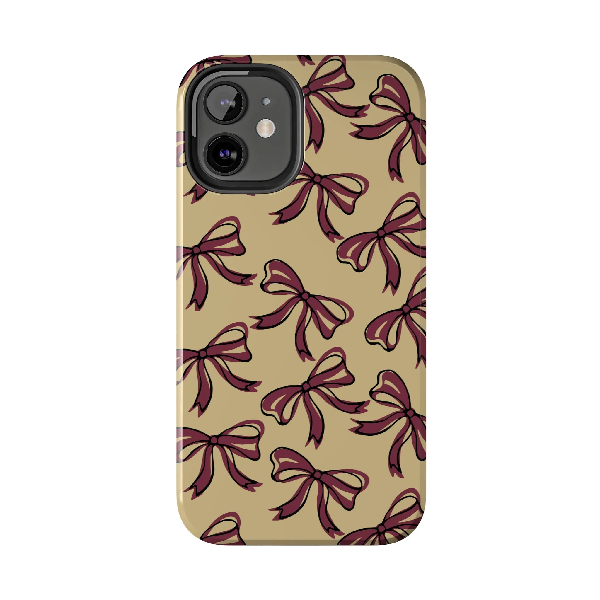 Small Bow FSU Phone Case - Gold