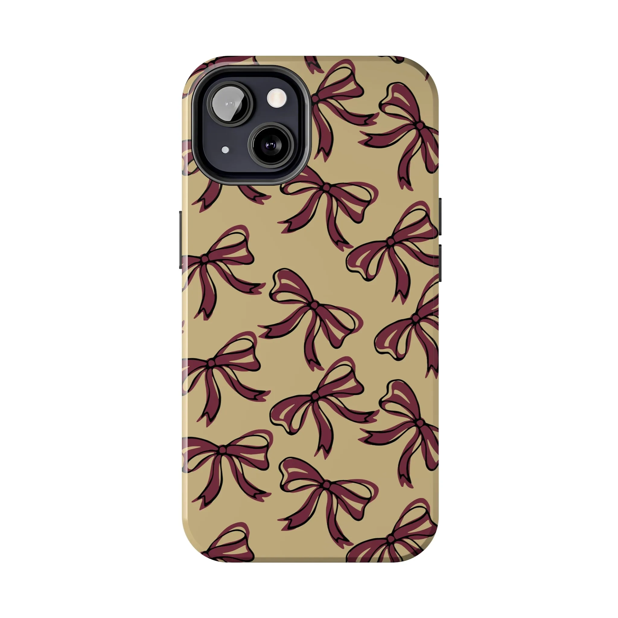 Small Bow FSU Phone Case - Gold