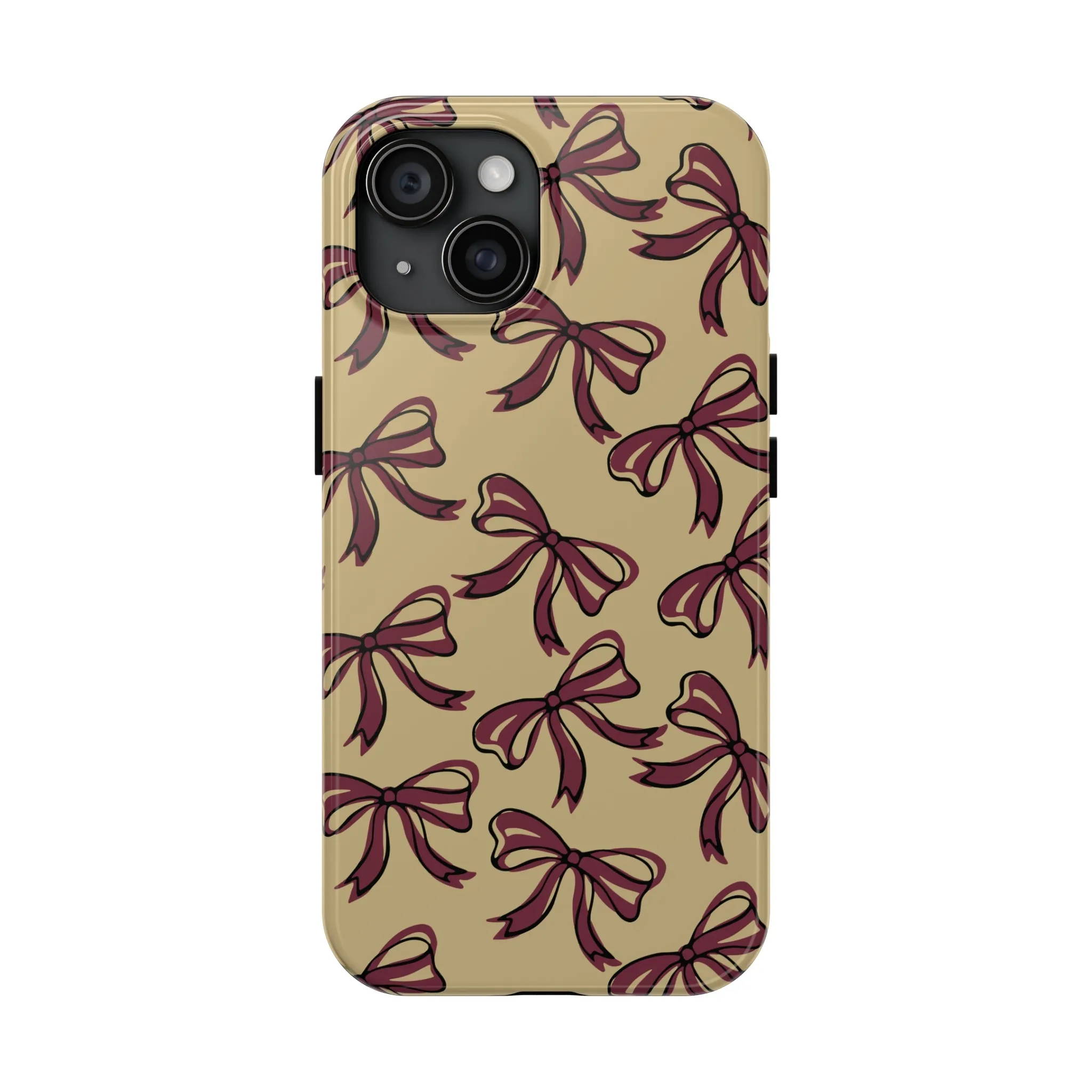 Small Bow FSU Phone Case - Gold