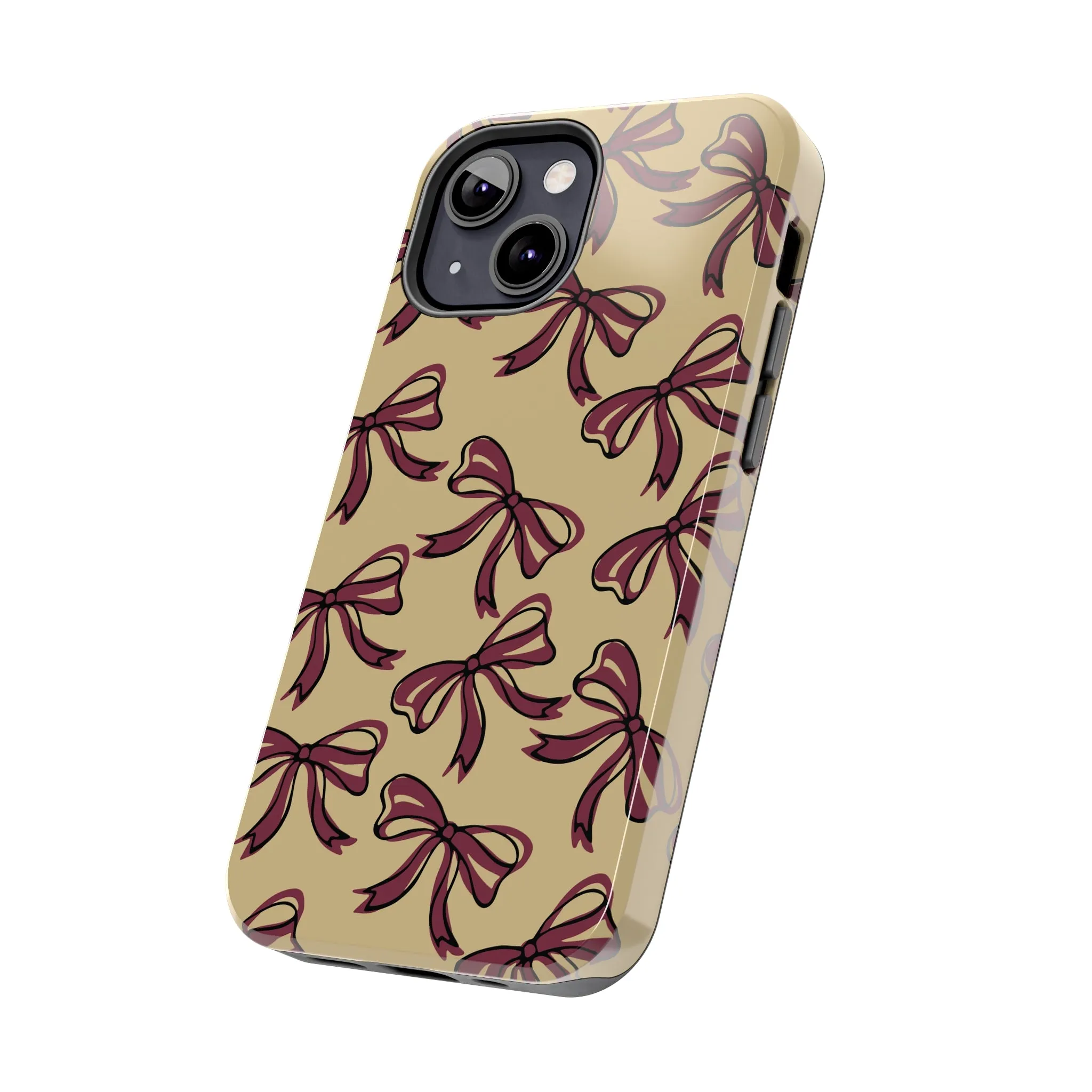 Small Bow FSU Phone Case - Gold