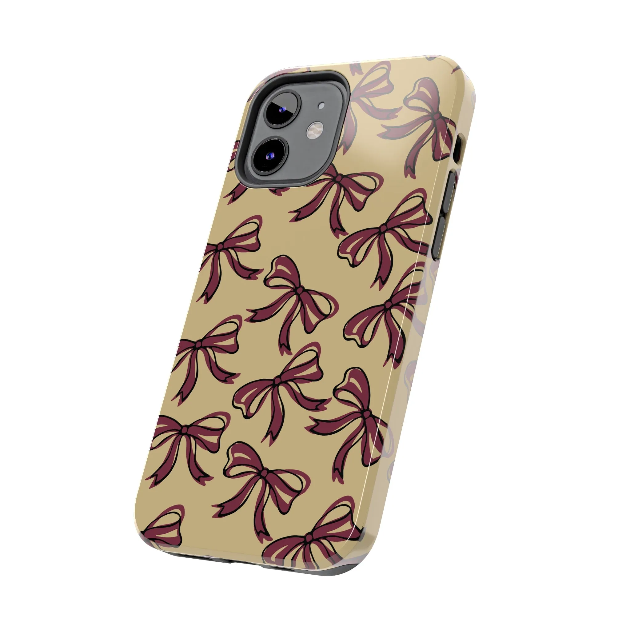 Small Bow FSU Phone Case - Gold