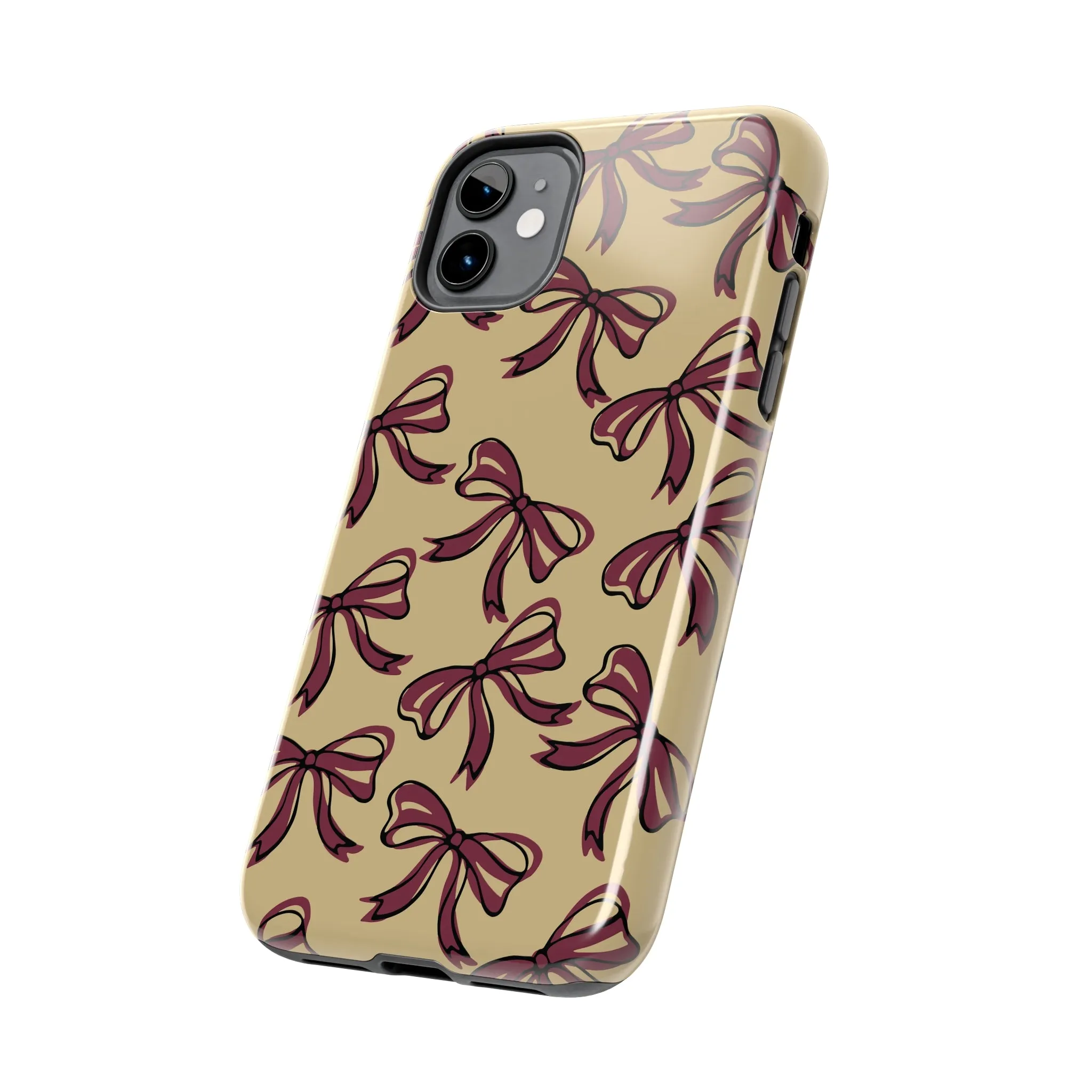 Small Bow FSU Phone Case - Gold