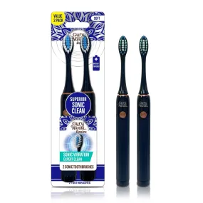 Sonic Superior Clean Toothbrush (Battery Operated) -  2-Pack