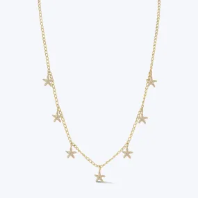 Starfish Fringe Necklace