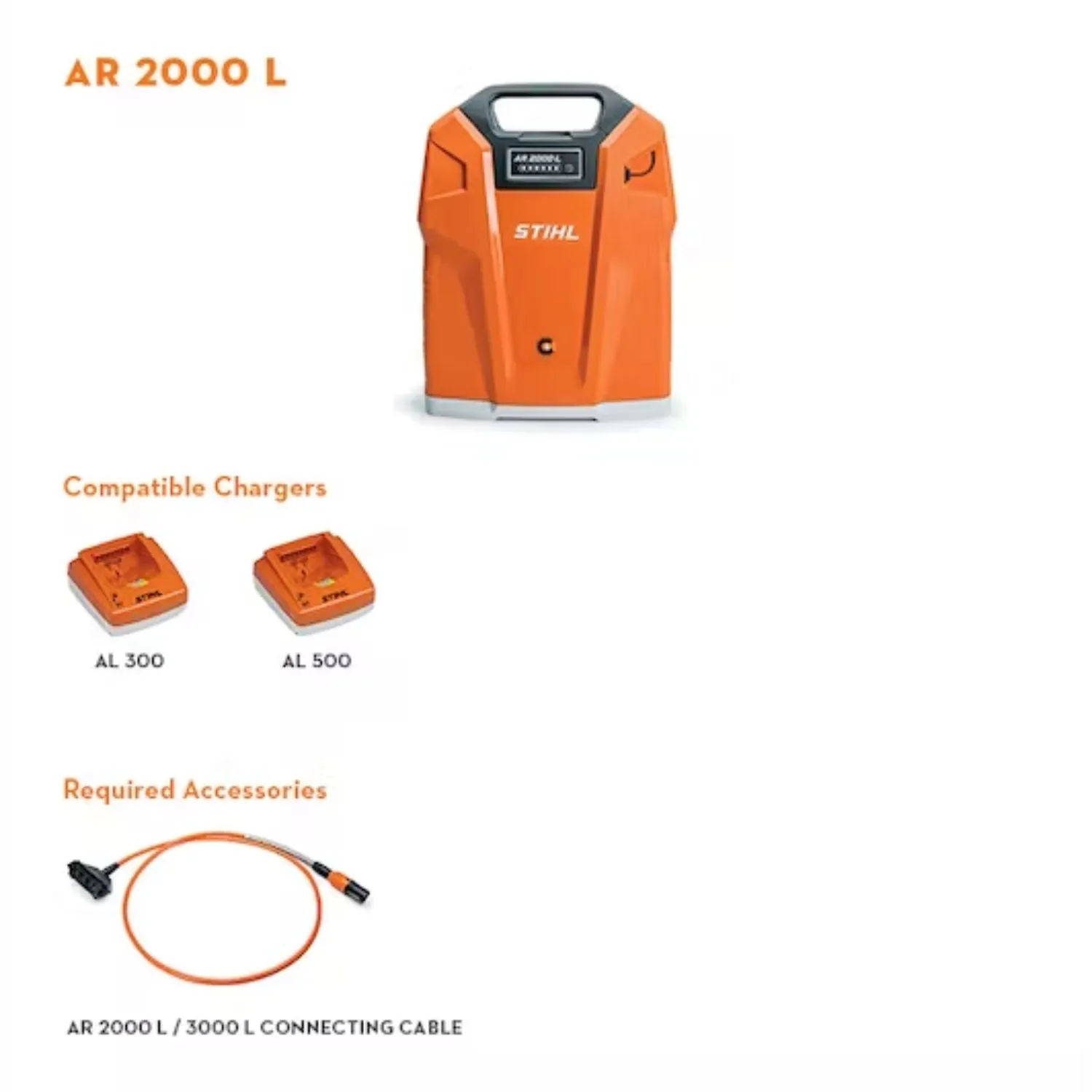 STIHL AR 2000 L Backpack Battery