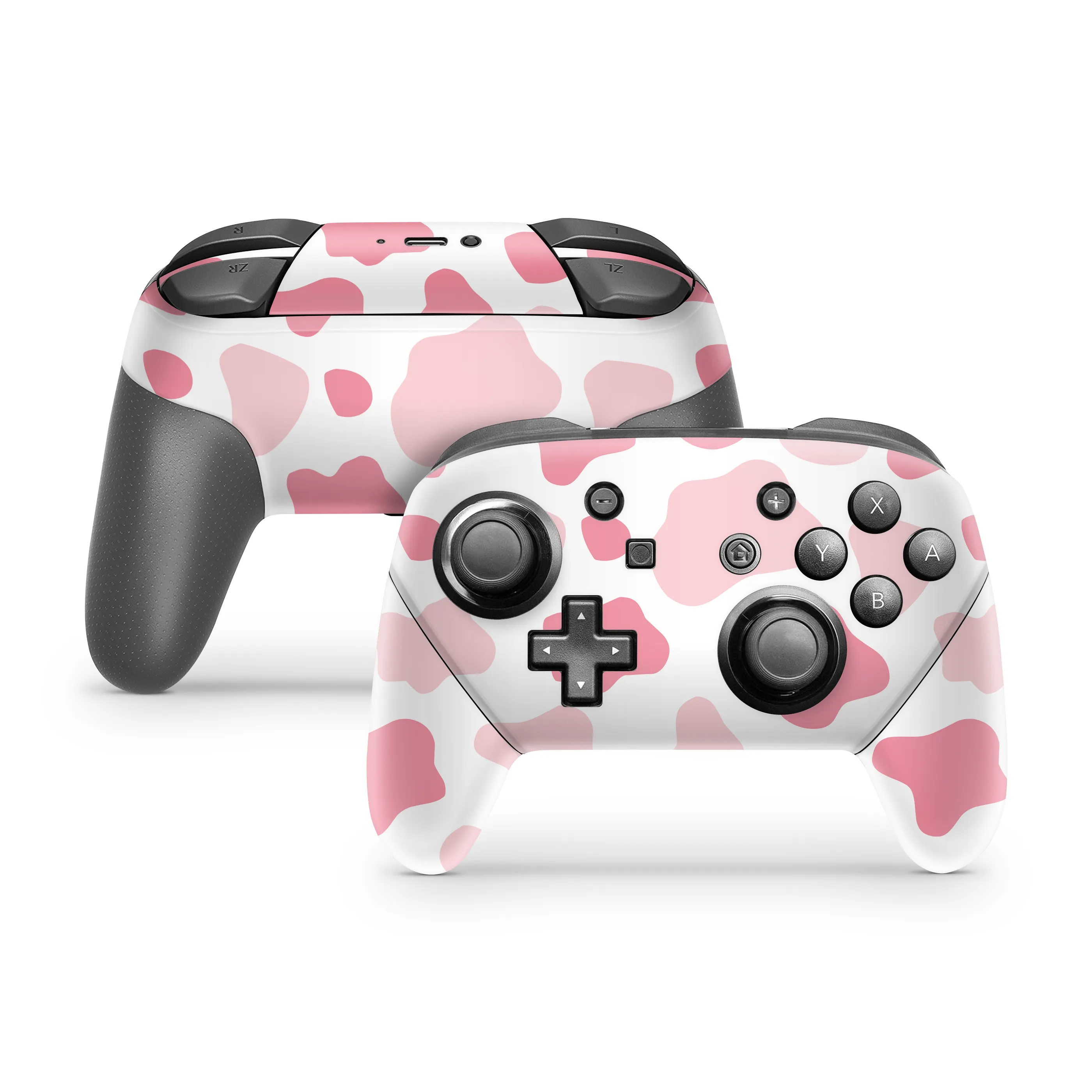 Strawberry Moo Moo Nintendo Switch Pro Controller Skin